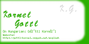 kornel gottl business card